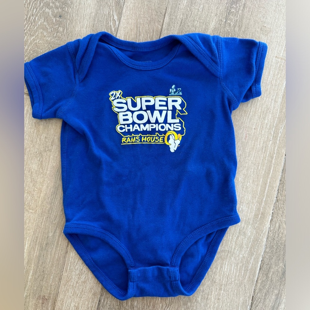 LA Rams Super Bowl Baby Onesie